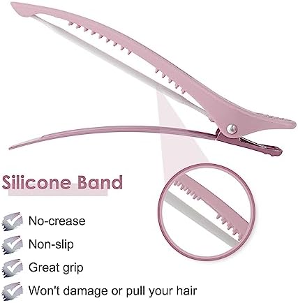 AIMIKE Hair Clips for Styling - Silicone No-Crease Duck Billed Hair Roller Clips for Sectioning, Cutting, and Salon Use - Image 3