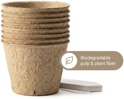 30 Packs 4″ Peat Pots, Seedling Pots with Drainage Holes - Image 7