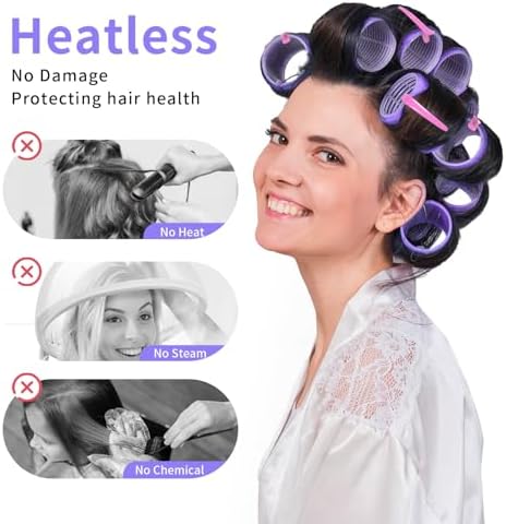 my novel things Hair Curlers Rollers 50Pcs Set With 36PCS Hair Rollers - Image 4