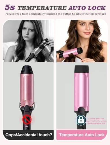 Large Barrel Curling Iron 2 Inch,Dual Voltage with European Plug Adapter - Image 6