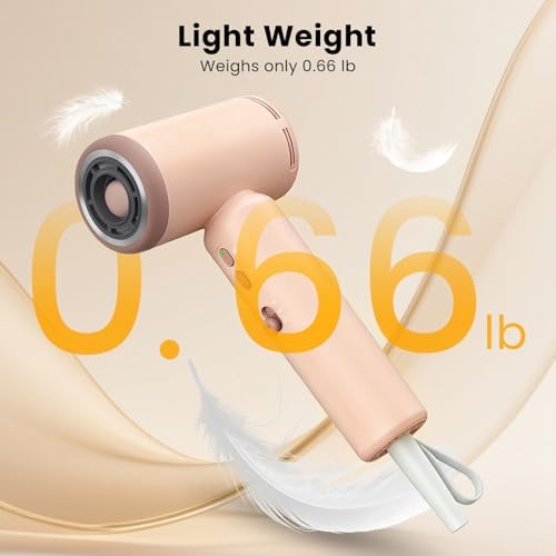 JIGGL Dual-Voltage High-Speed Mini Travel Hair Dryer with Ionic in Pink - Image 4