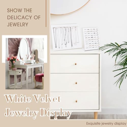 Henoyso 22 Pcs VelvetJewelry Display for Vendors Necklace Bust Holder - Image 6