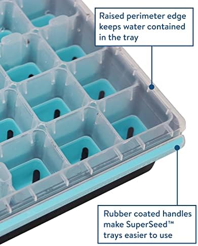 Burpee 36 & 8 Cell Seed Starting Trays | Reusable Indoor Vegetable, Flower & Herb Garden Kit | Flexible Silicone Cells for Reduced Transplant Stress - Image 4