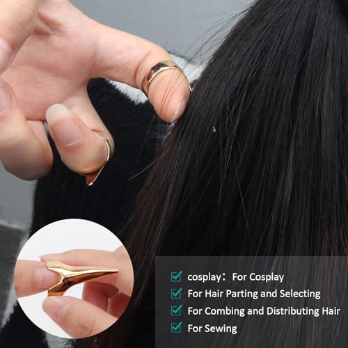 17 PCS Hair Parting Tools Set Round, Coldairsoap Stitch Braid Tool Finger - Image 3