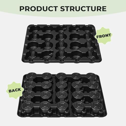 10 Pack 20 Cell Seed Starter Trays Compatible with 3 Inch Pots - Image 5
