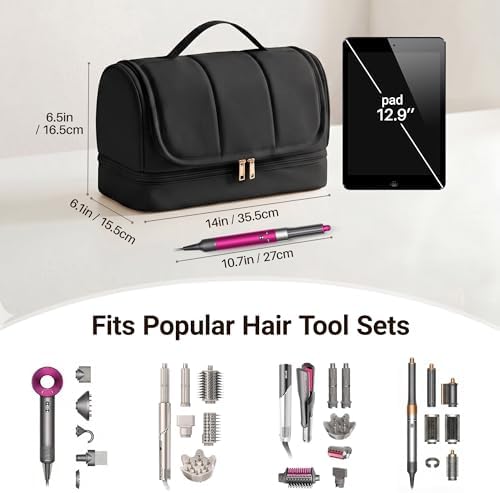 Hair Tool Organizer for Dyson Airwrap and Shark, Black - Image 3