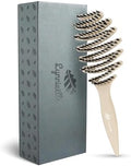 Natural Boar Bristle Hair Brush for Fine Hair - A Great Gift by Lynnie%C3%ABlle