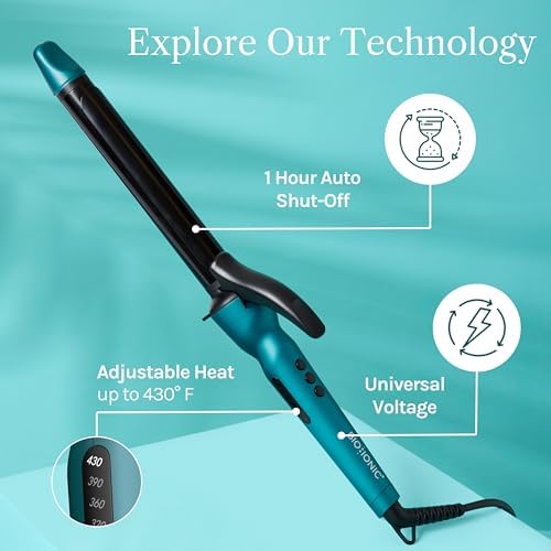 Bio Ionic Long Barrel Curling Iron, Moisture Heat Technology & NanoIonic MX - Image 6