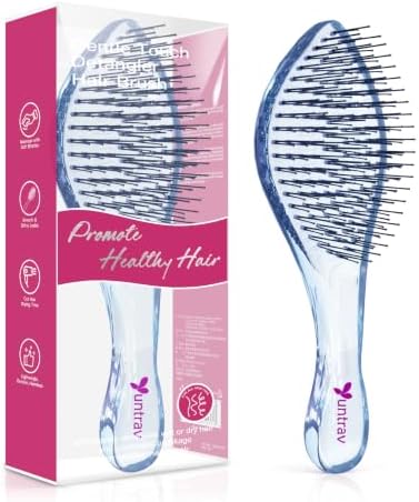 Detangling Hair Brush for Wet & Dry Hair (Blue) by Unknown