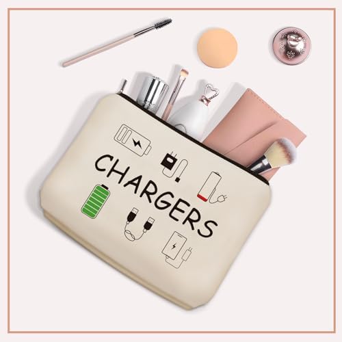 Cable Charger Makeup Bag,Charging Cord Electronics Accessories Travel Pouch - Image 5