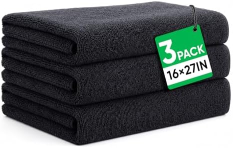 TEAWOO Hair Towels 3 Pack, Microfiber Towels, 16x27IN by TEAWOO