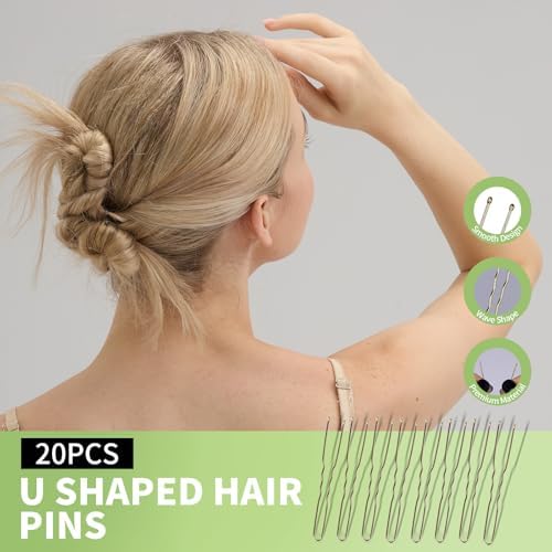 Teenitor Hair Accessories Kit for Woman & Girls: 500pcs Elastic Hair Bands; 30pcs Ponytail Holders, 30pcs Seamless Thick Hair Bands; 40pcs Bobby Hair Pins (Beige) - Image 6