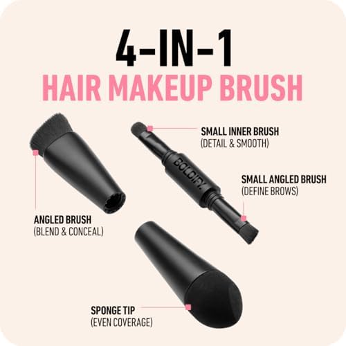 BOLDIFY Hairline Powder Brush, Root Touch Up Brush Applicator – Four-Ended - Image 3