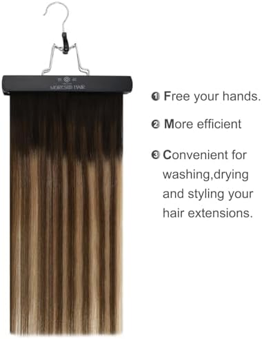 Moresoo Hair Extension Storage Bag with Hanger, Black - Image 4