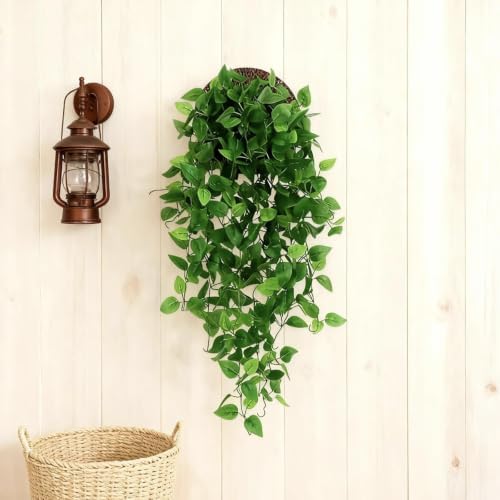 2 Artificial Hanging Vine Plants, Wall, Living Room, Indoor Outdoor Decor - Image 6