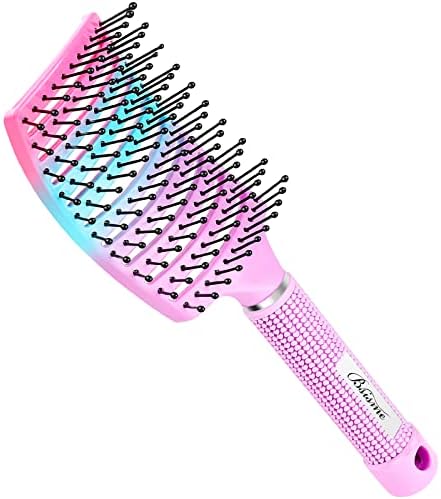 Bsisme Hair Brush, Curved Vented Detangling Brush for Faster Blow Drying by Bsisme