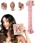 Velvet Heatless Curling Scrunchie Overnight Curls Hair Curler by RIFFIN