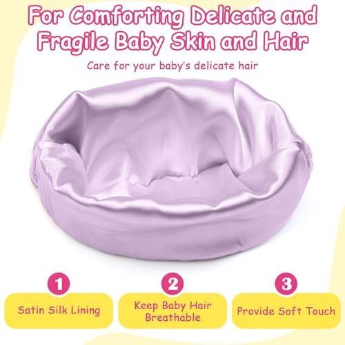 6 Pcs Satin Lined Baby Beanie Newborn - Image 2