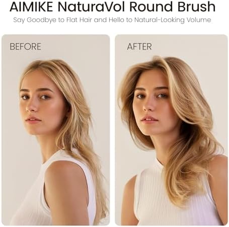 AIMIKE NaturaVol Round Brush for Blow Out, 2.1" Large Brush for Long Hair - Image 2