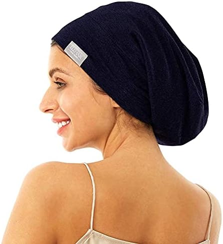 Beanie Sleep Hats Bonnet for Women Girls Curly Frizzy Hair Cover - Image 5