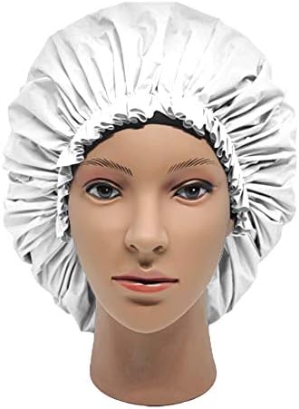 ELEBOX Premium Collection Super Jumbo Shower Cap White - Image 4