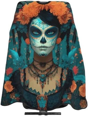Skull Vintage Hair Cutting Barber Cape Hair Salon and Dyeing Styling Cloth for Women/Men by Luirioe