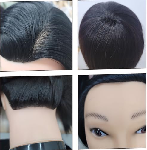 Barber Male Men Black Human Hair Mannequin Head - Image 4