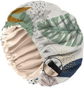Satin Hair Bonnet Silk Bonnet for Sleeping Double Layer Elastic Adjustable Reusable Cute Aesthetic for Women Girls by BHAHB