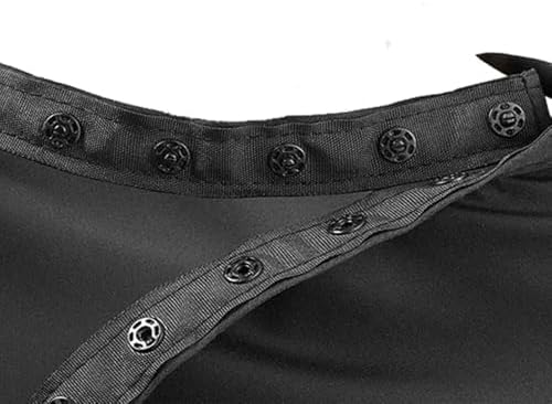 Black Professional Barber Cape Waterproof Hair Salon Cape with Metal Snap Closure Hair Cutting Cape - Image 6