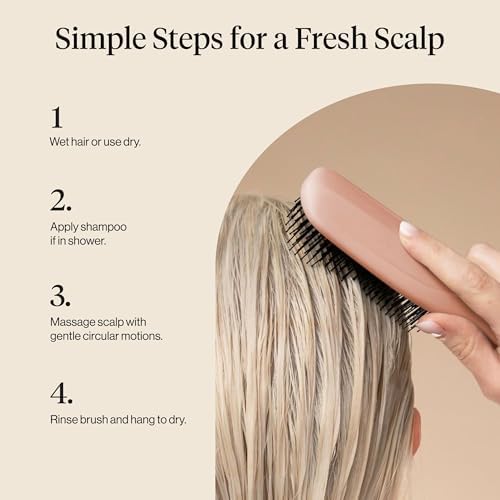 Kitsch Scalp Renewal Brush - Hairbrush Scalp Massager - Terracotta - Image 7