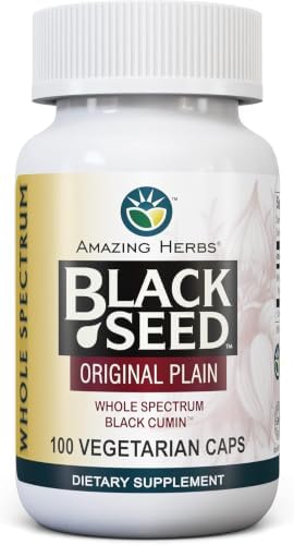 Amazing Herbs Whole Spectrum Black Seed Oil Capsules - 100 Count, 475mg by AmazingHerbs