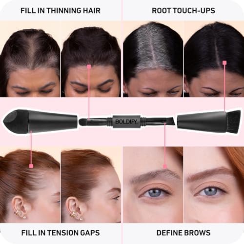 BOLDIFY Hairline Powder Brush, Root Touch Up Brush Applicator – Four-Ended - Image 4