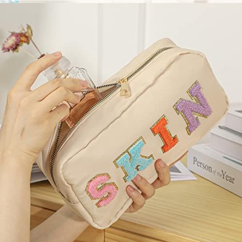 DYSHAYEN Small Cosmetic Bag, Beige Skin - Image 5