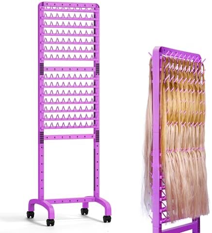 Braiding Hair Rack 280 Pegs, Height Adjustable by Sunnacate
