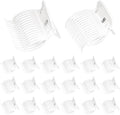 20 Pcs Hot Roller Clips for Hair, Curler Claw Clip for Women Hair Section Styling (White, 2inch) by yuntop