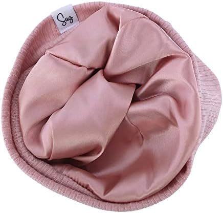 Jersey Beanie Hat for Newborn Baby Boys Girls Silky Satin Lined Hats Bonnet Toddler Infant Little Kids Beanies Caps - Image 3