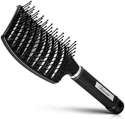 Hair Brush, Curved Vented Detangler Brush Faster Blow Drying for Women, Men by Bsisme