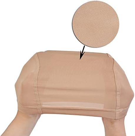 1 Pc Cool Breathable Wig Cap with Elastic Band Stretchable Dome Cap for Wigs (Beige) - Image 5