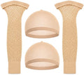 Latex Bald Cap for Adults, Realistic Nude Costume Cap (4PACK) by Unknown