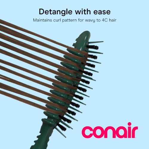 Conair Curl Defining Brush Set, Long, Loose Curly Hair Detangler, 3-Piece - Image 2