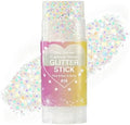 Go Ho Iridescent White Hair Glitter Stick,Sparkly Face Body Glitter Makeup by GoHo