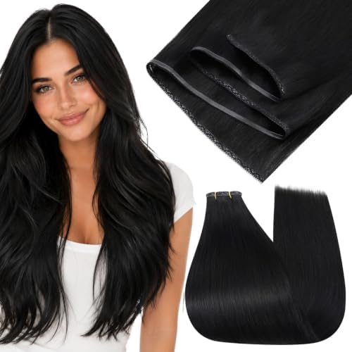 Full Shine Sew In Hair Extensions Human Hair for Women 16 Inch 60g by FullShine