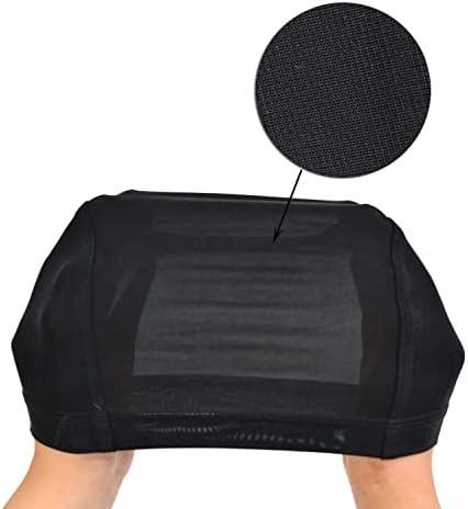 1 Pc Cool Breathable Wig Cap with Elastic Band Stretchable Dome Cap for Wigs (Black) - Image 6