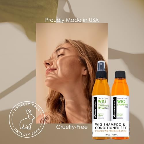 Awesome Human Hair Wig Care Kit, Shampoo & Conditioner Spray, 2-Pack - Image 6