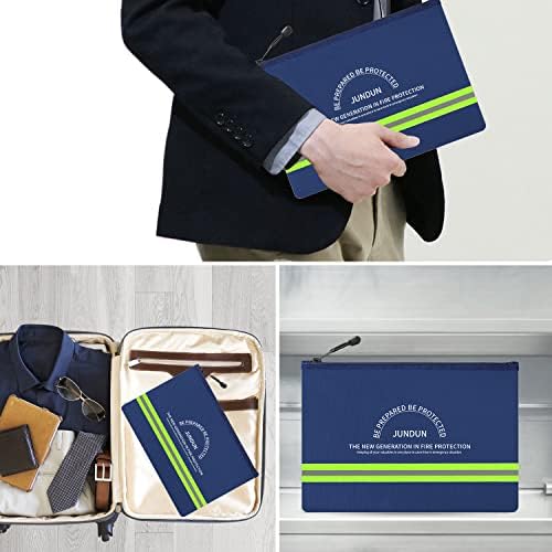 JUNDUN Fireproof Document Bags,14.2”x 10.0”Waterproof Fireproof - Image 7