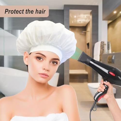 Net bonnet, Special Design for Curly Hair, Reduces Frizz, Accelerates Drying, Enhances Curl Definition（total 2pcs) - Image 3