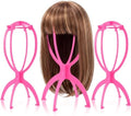 obeoby 3 Pack Updated Wig Stand, Portable Foldable Holder for Short Wigs by obeobyhairaccessories
