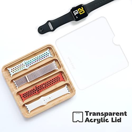 AFOOYO Wooden Watch Band Organizer - Compatible with All Apple Watch Bands - Image 5
