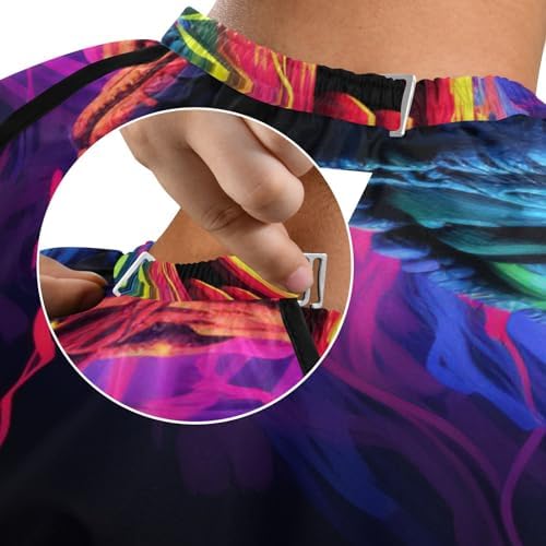 ALAZA Neon Dinosaur Barber Cape for Men Women, Waterproof Haircut Apron Beard Shaving Bib Hair Cutting Cloth 55 x 65 Inch - Image 6