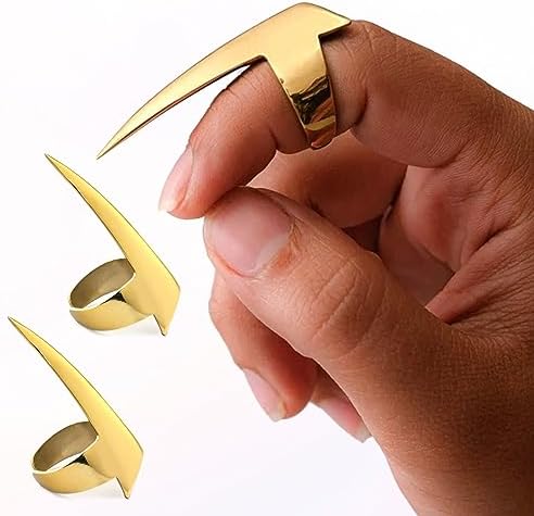 Quick Braid Aid Finger Parting Tool & Sectioning Set - Stainless Steel Braiding Tools for Durable Wig & Hair Extensions Installation, Beader (2pcs Gold) by MyLashToolsByCrossEdge